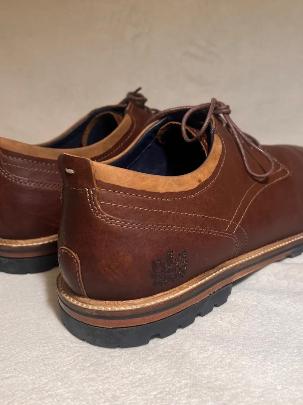 New Cole Haan Grand 360 Men’s Brown Leather Derby Oxford Dress Shoes Size 13 M